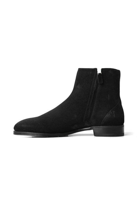 F.LLI Giacometti - FG598 - ZIP UP BOOTS - VELVINA NERO