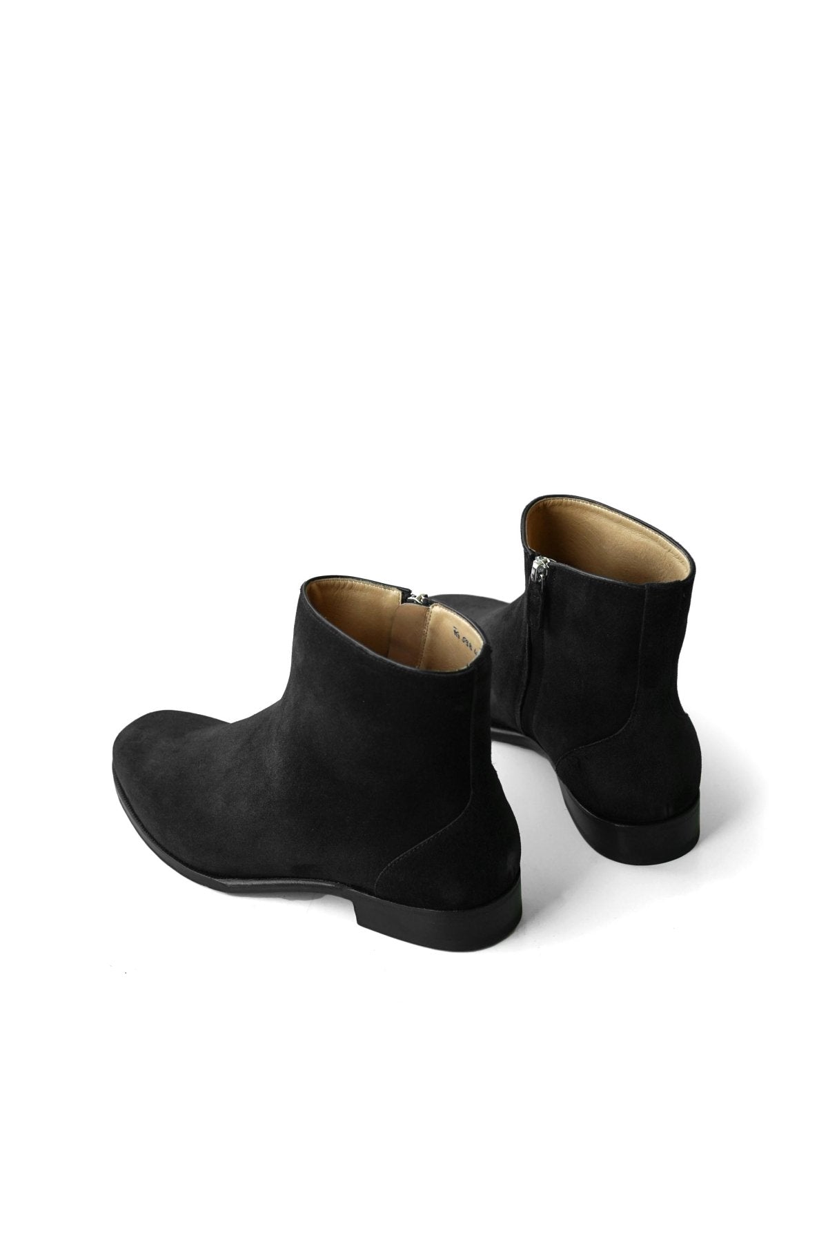 F.LLI Giacometti - FG598 - ZIP UP BOOTS - VELVINA NERO