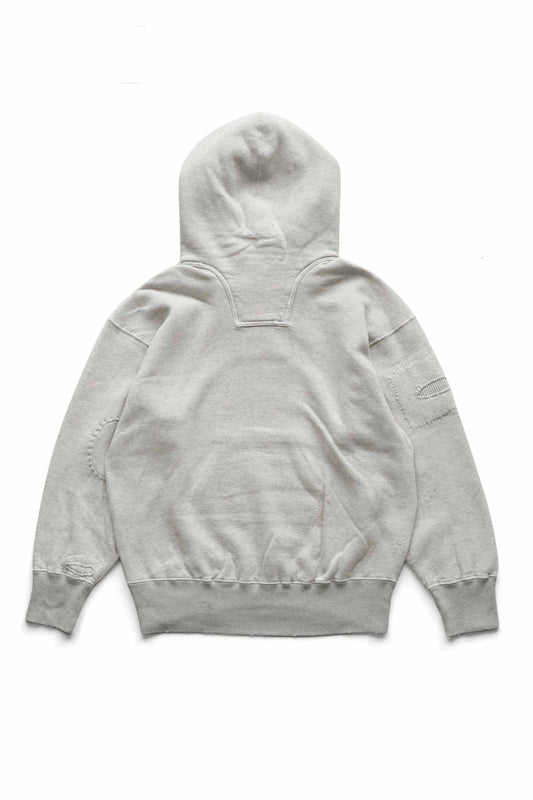 OLD JOE - PATINA COTTON SWEAT HOODIE(SCAR FACE) - FOG