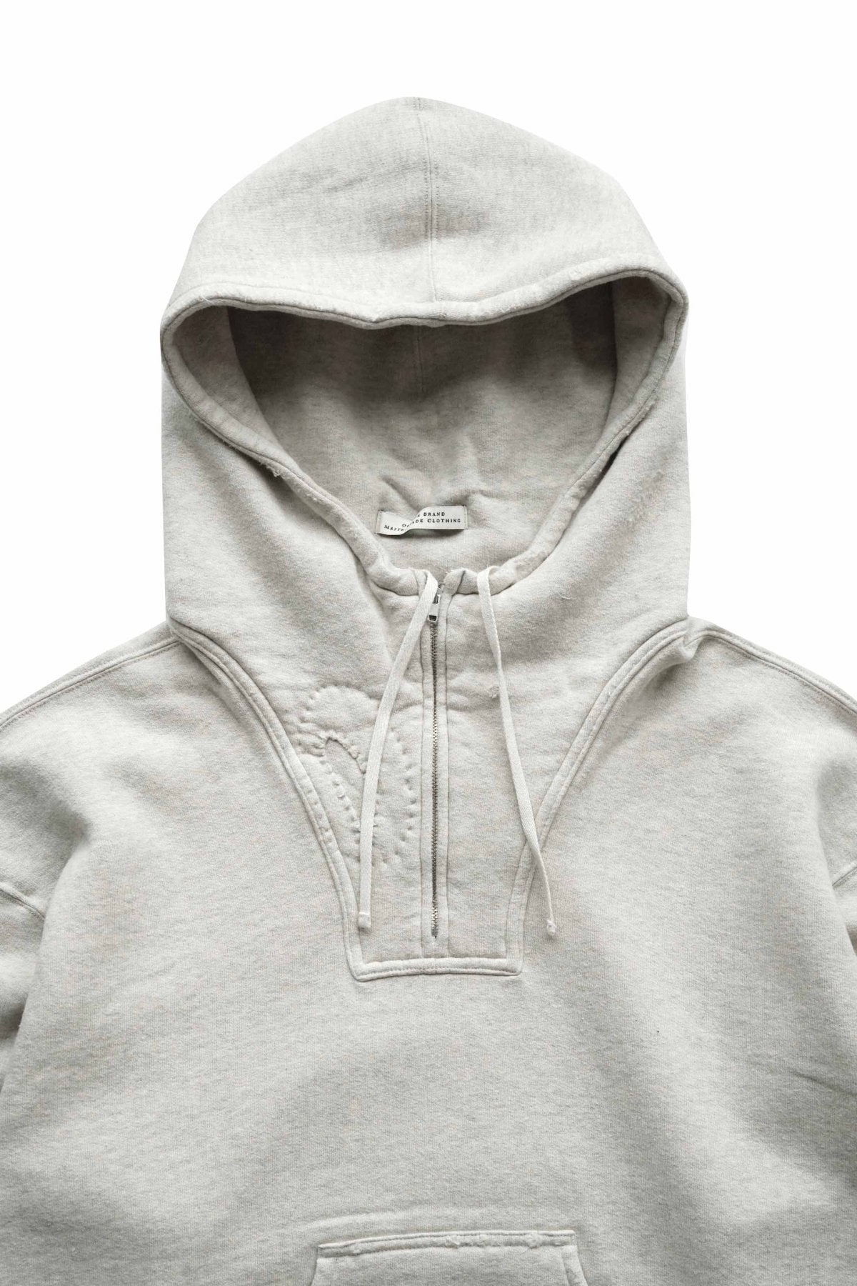 OLD JOE - PATINA COTTON SWEAT HOODIE(SCAR FACE) - FOG