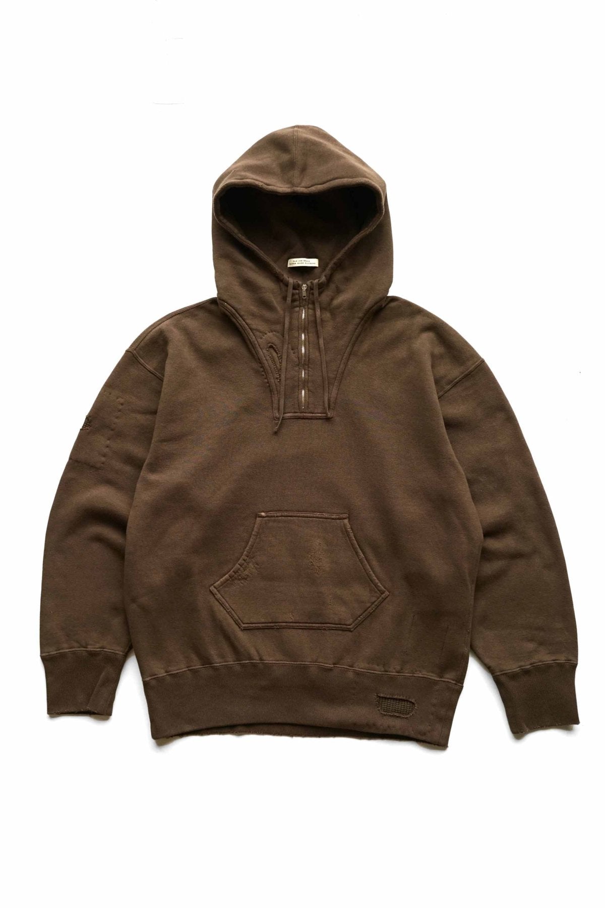 OLD JOE - PATINA COTTON SWEAT HOODIE(SCAR FACE) - MINK