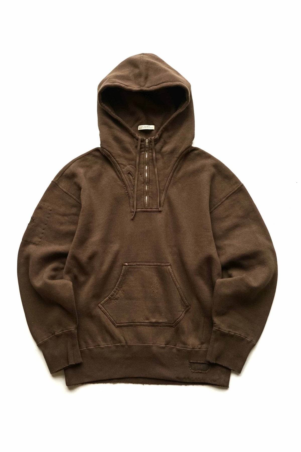 OLD JOE - PATINA COTTON SWEAT HOODIE(SCAR FACE) - MINK