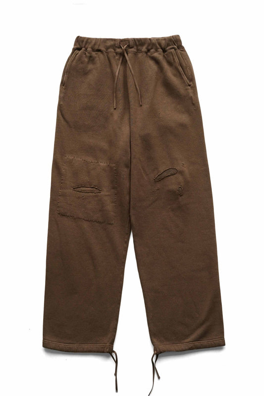 OLD JOE - PATINA COTTON SWEAT TROUSER(SCAR FACE) - MINK