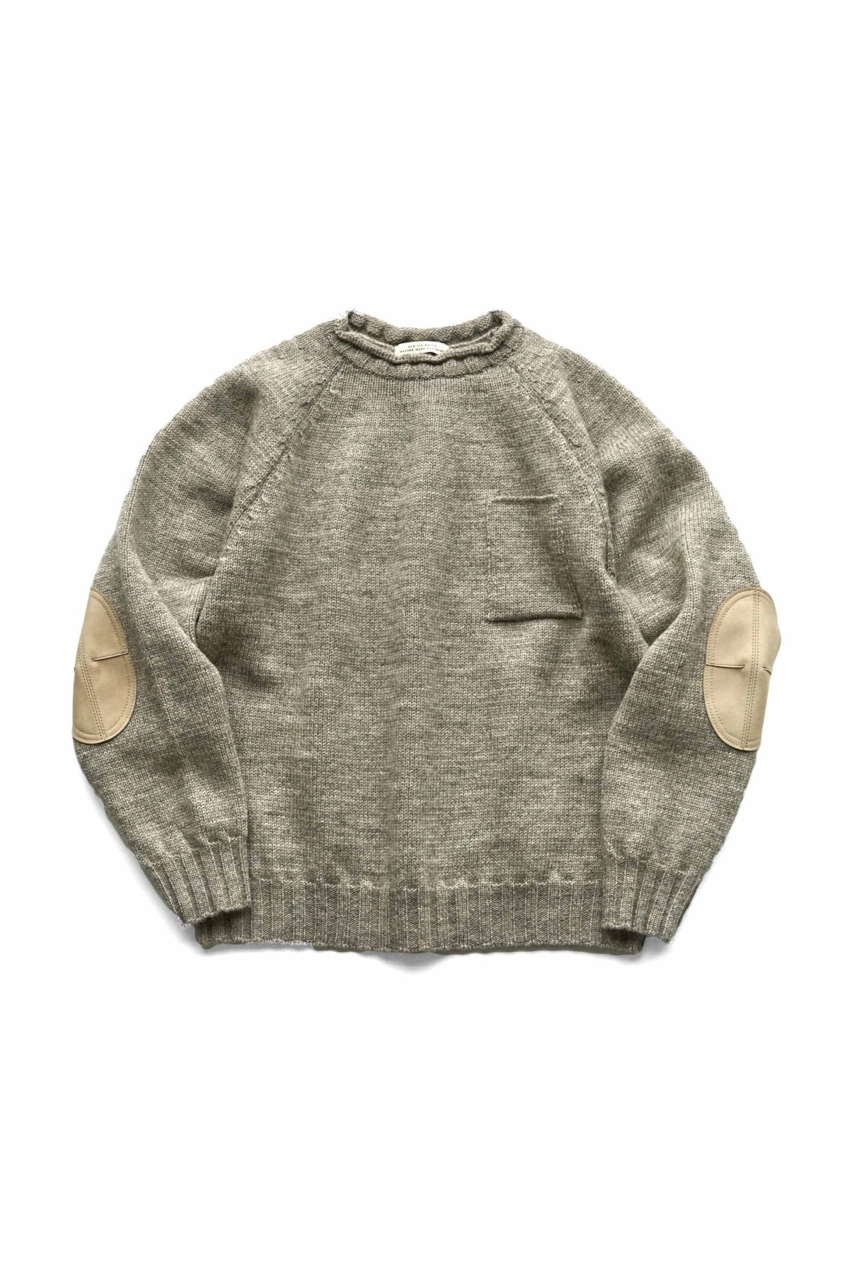 OLD JOE - TWEEDY YARN ROLL-NECK SWEATER - MINK