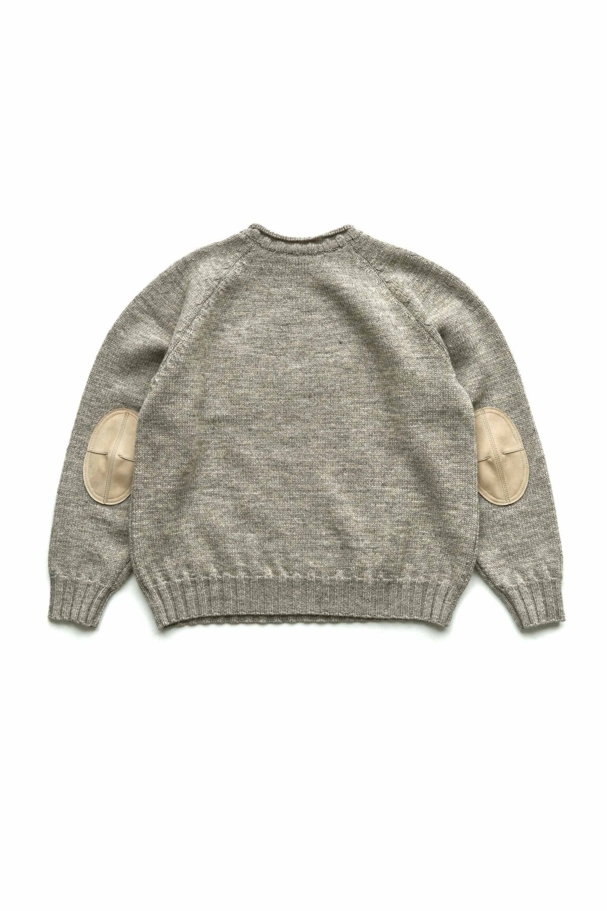 OLD JOE - TWEEDY YARN ROLL-NECK SWEATER - MINK