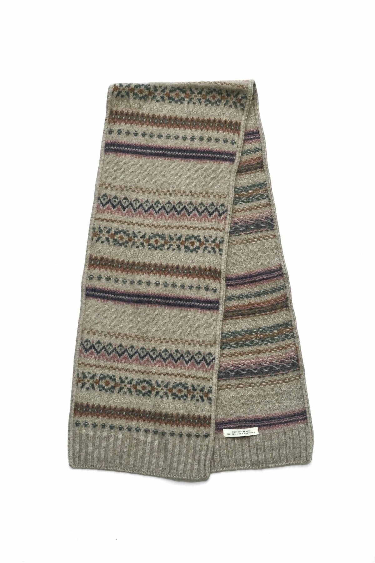 OLD JOE - FAIR ISLE SCARF - DUNE