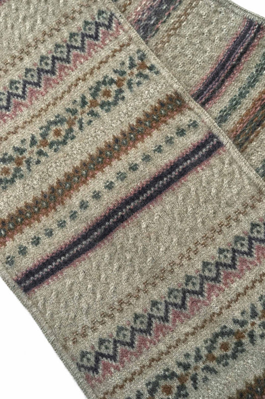 OLD JOE - FAIR ISLE SCARF - DUNE