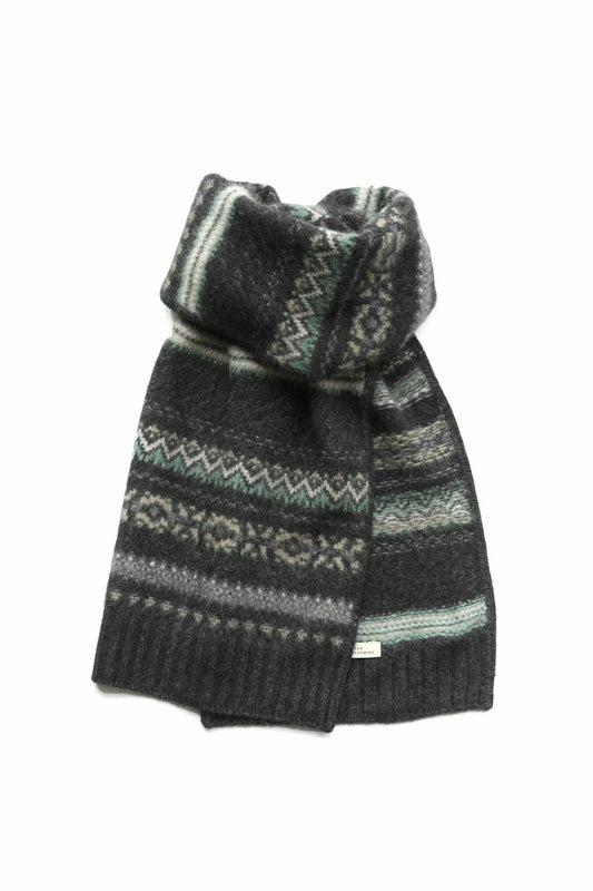 OLD JOE - FAIR ISLE SCARF - GRAPHITE