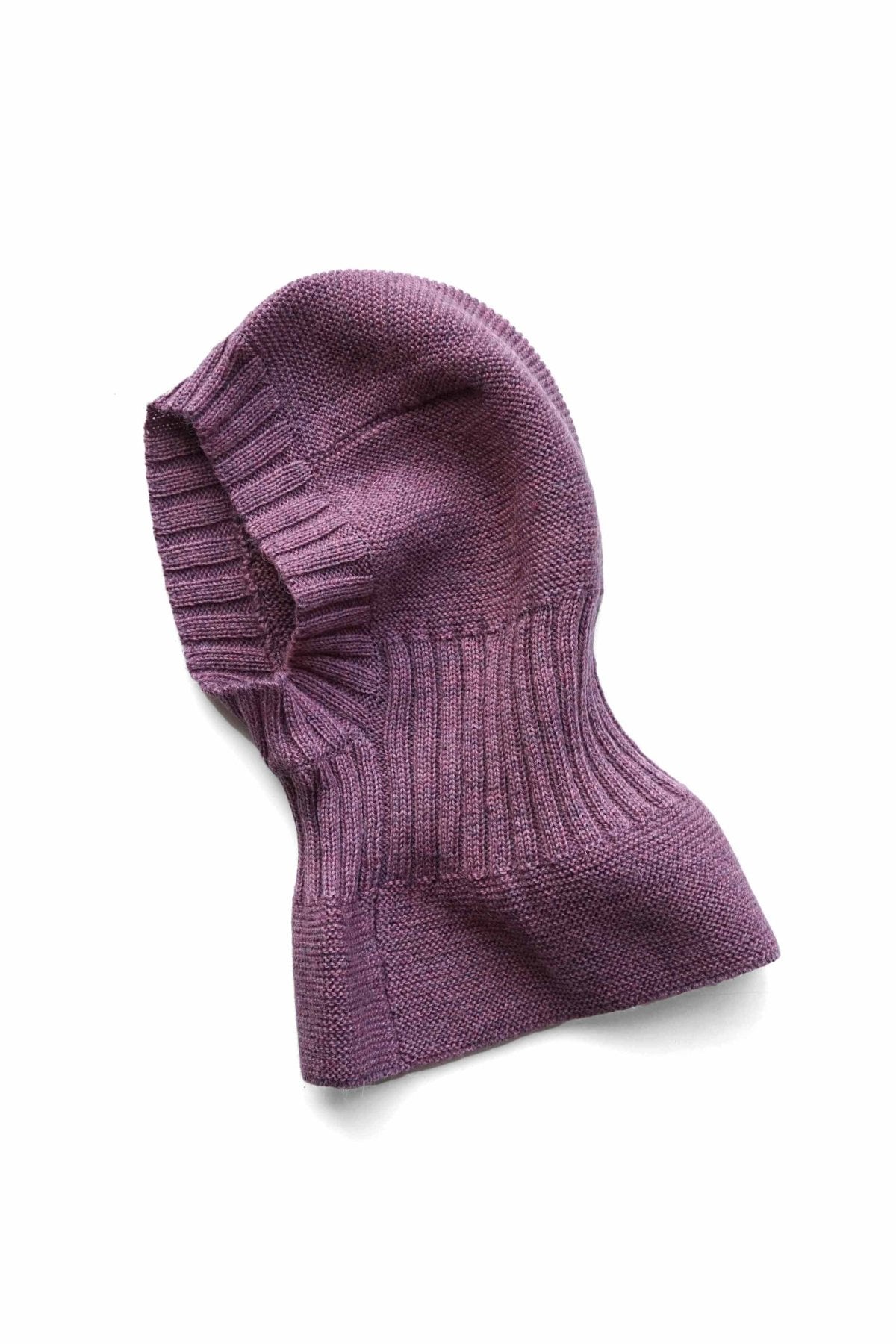 OLD JOE - TWEEDY YARN BALACLAVA - PLUM