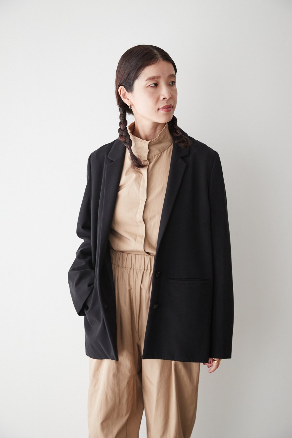 humoresque - TAILORED JACKET - BLACK