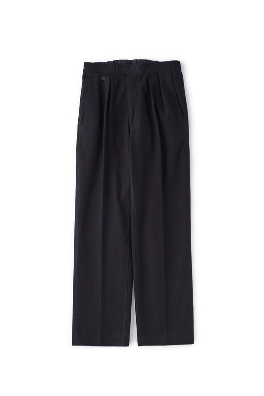 OLD JOE - GATHERED BACK SPORTING TROUSER(COTTON) - BLACK