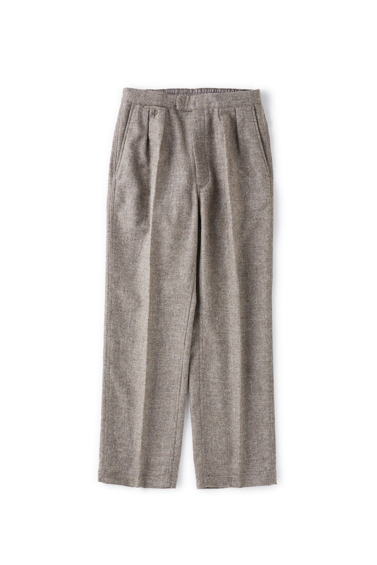 OLD JOE - GATHERED BACK SPORTING TROUSER(TWEED) - FOG