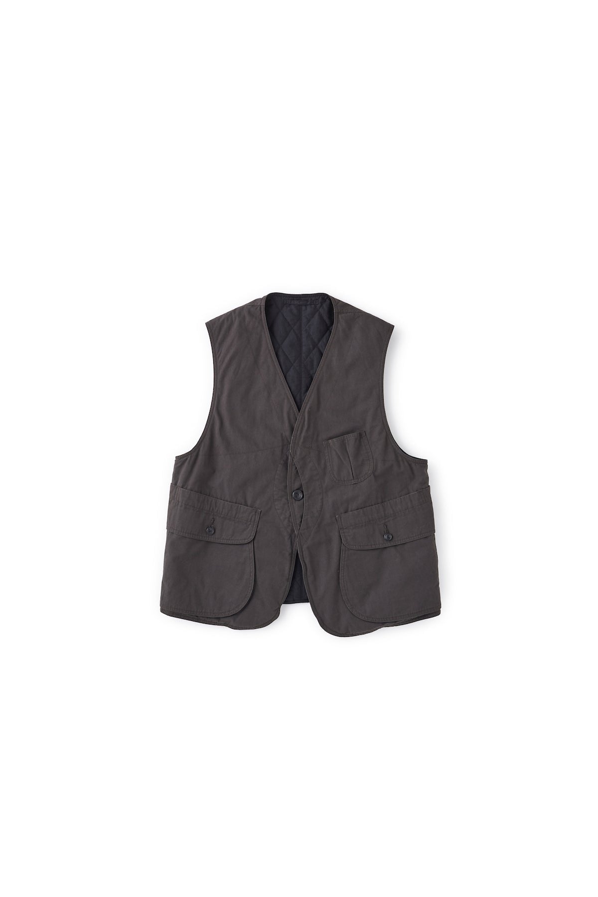 OLD JOE - PATINA NEP CLOTH GAME-KEEPER VEST - GRAPHITE