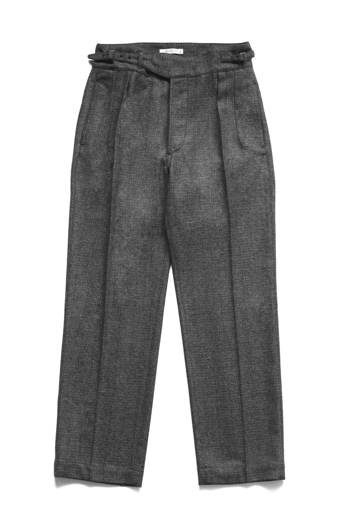 OLD JOE ★★★ - SIDE BUCKLE GRUKHA TROUSER - GRAPHITE PLAID