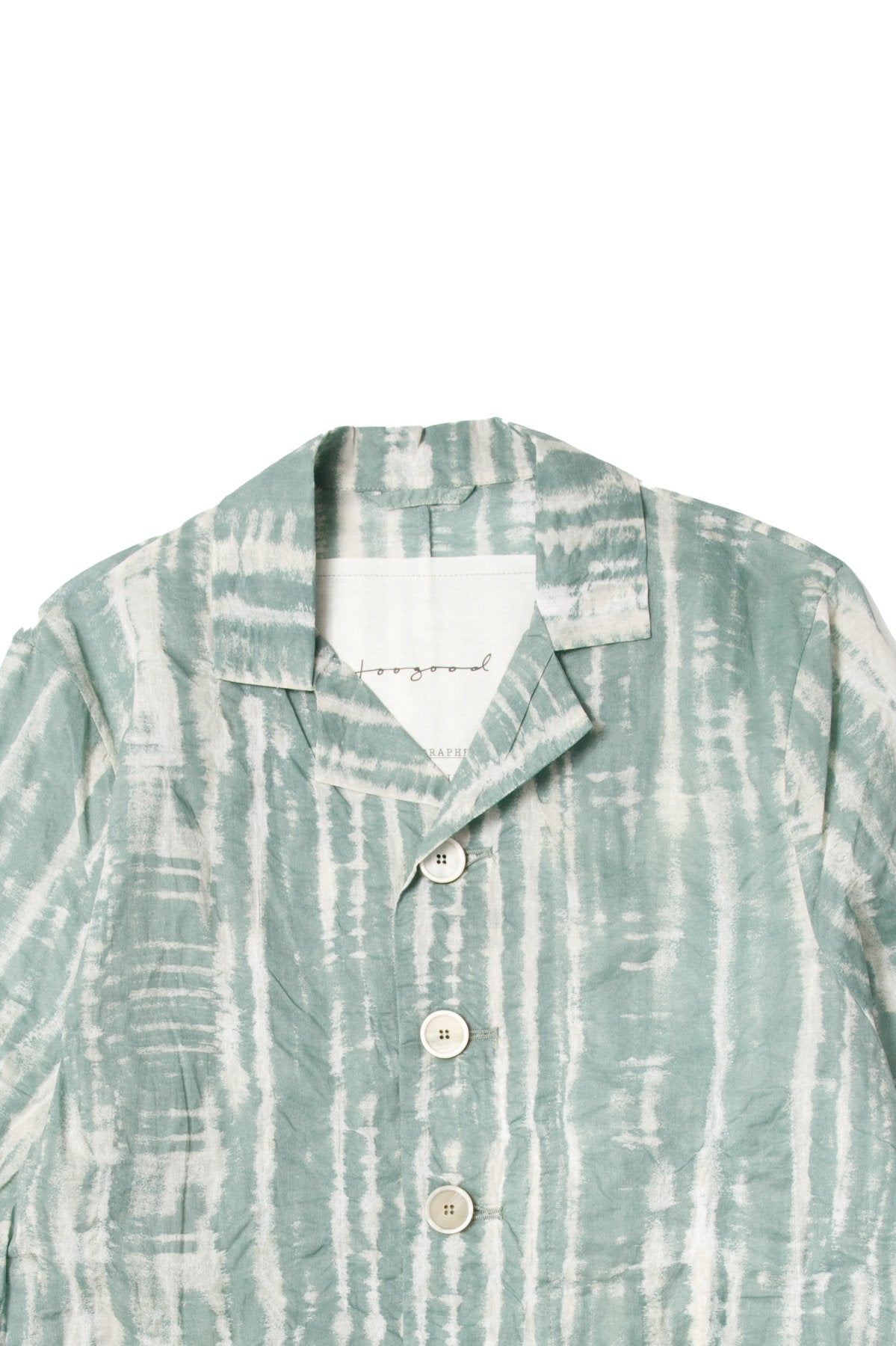 toogood - THE PHOTOGRAPHER JACKET - STRIPED ORGANDY - SEA GREEN