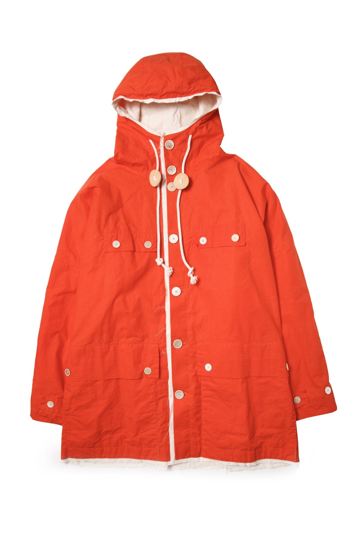 toogood - THE TRAWLERMAN COAT - WAXED COTTON - BUOY ORANGE