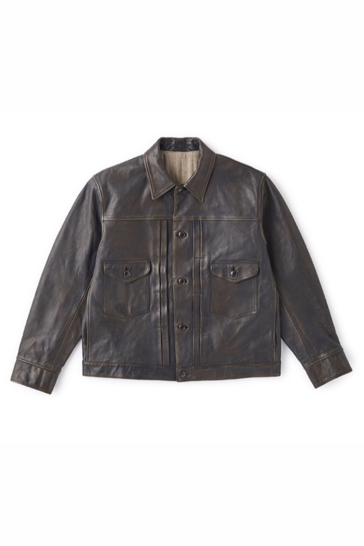 OLD JOE - PATINA HORSE-HIDE JEAN JACKET - PATINA BROWN