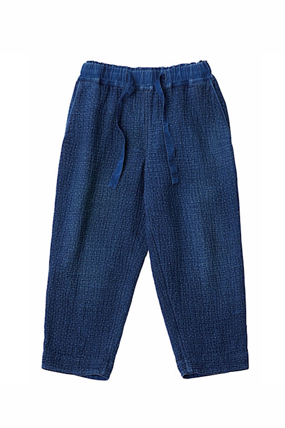 Porter Classic - NEW SASHIKO WIDE PANTS - BLUE