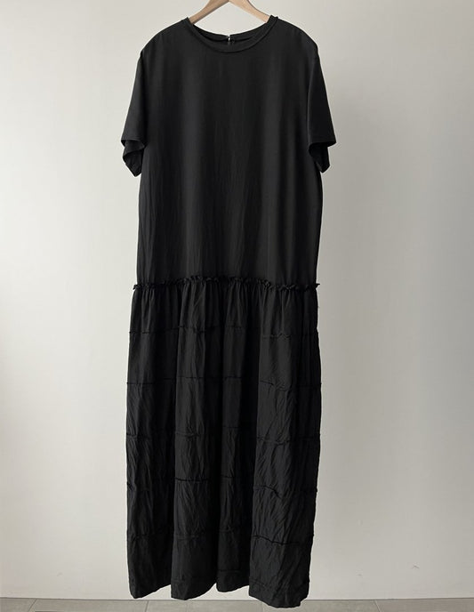 humoresque - LOW WAIST DRESS - BLACK