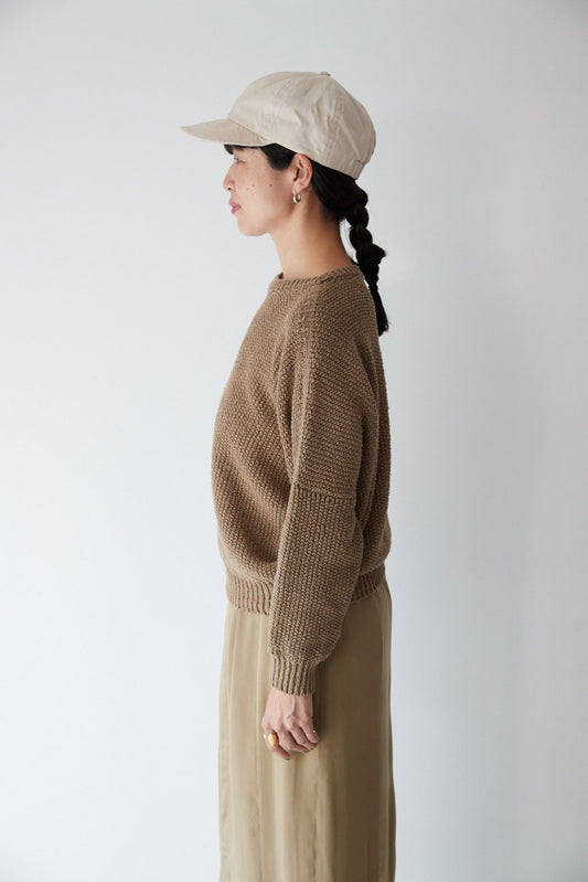 humoresque - MOSS STITCH KNIT - TAUPE