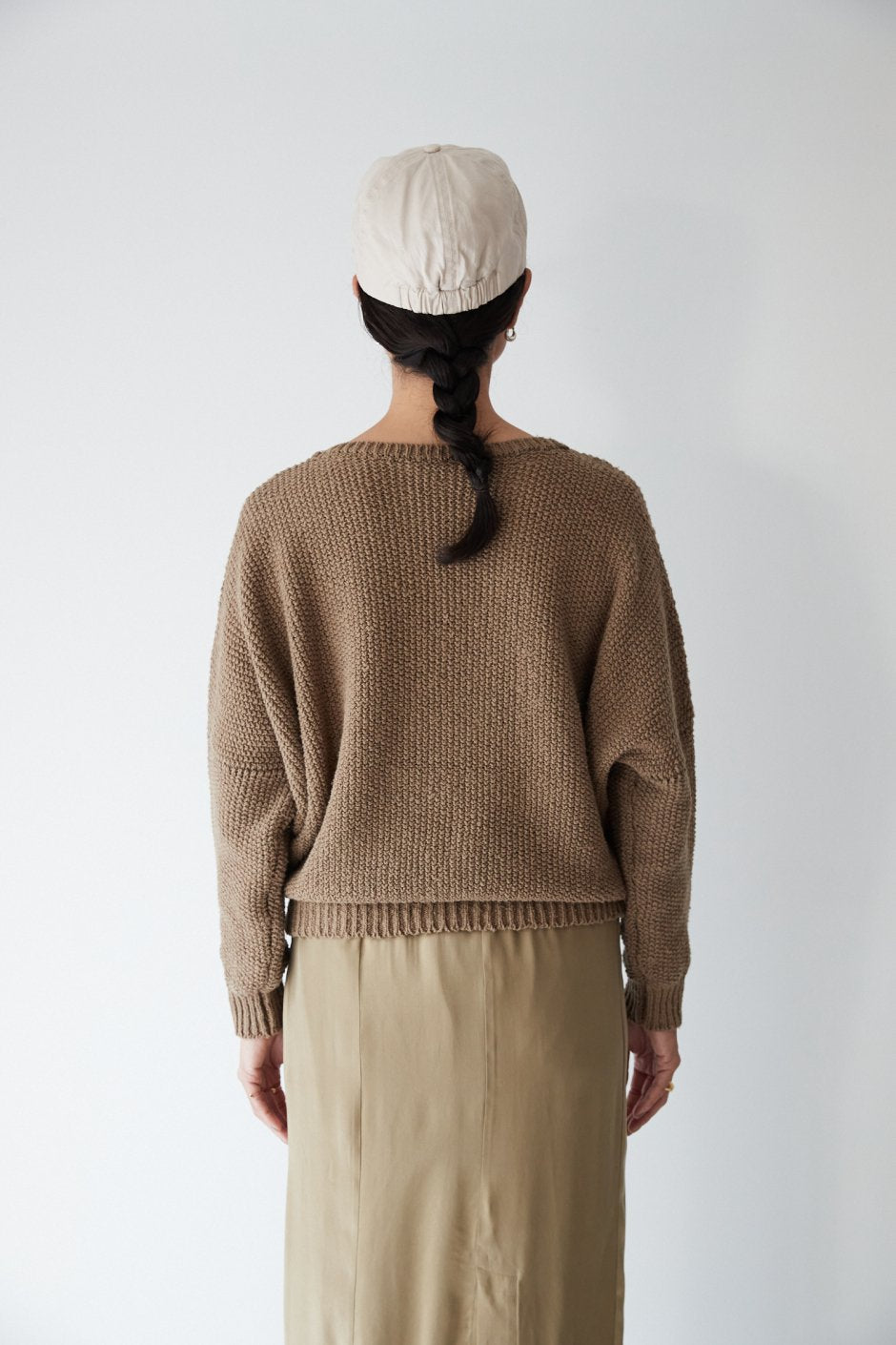 humoresque - MOSS STITCH KNIT - TAUPE