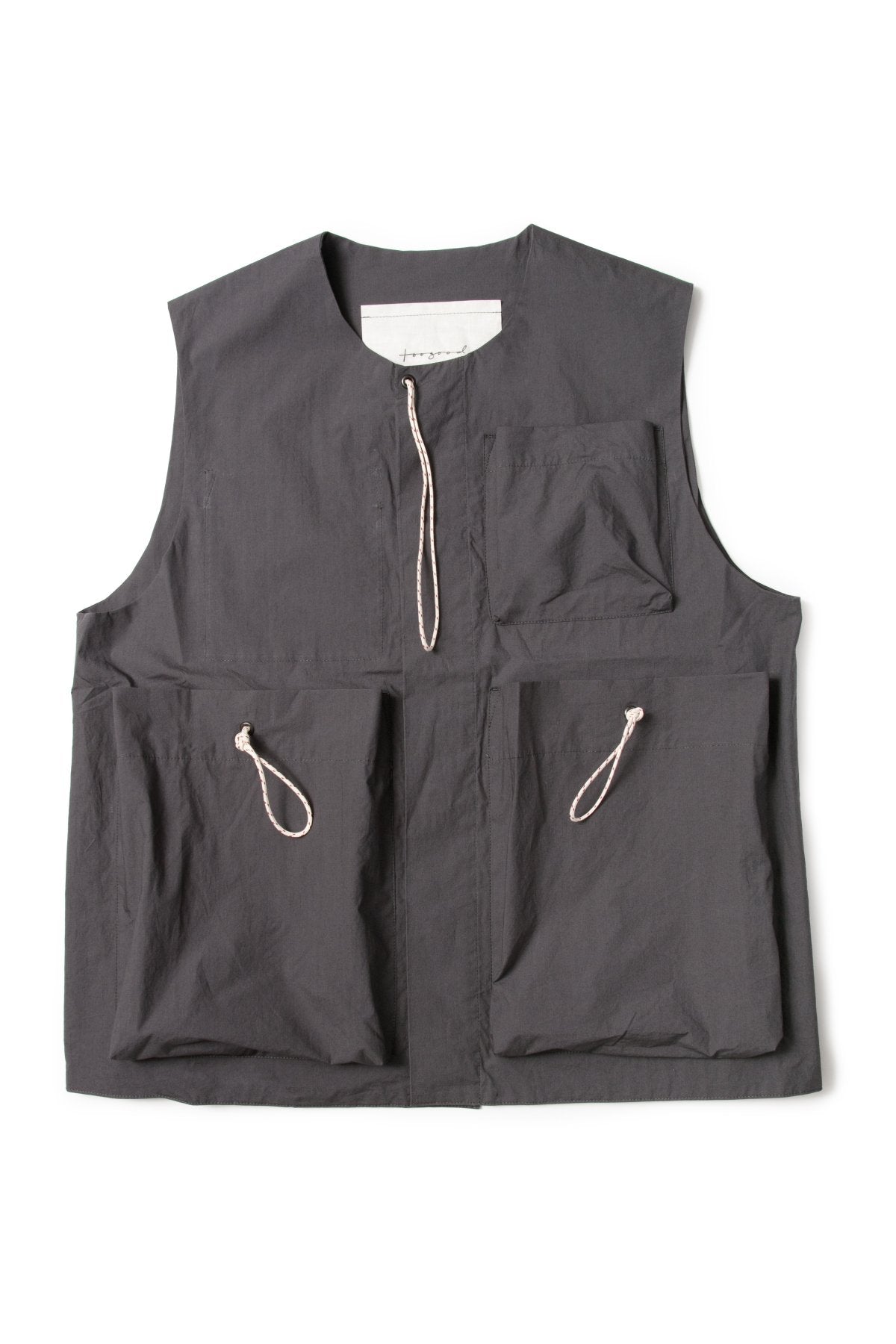 toogood - THE ROPER GILET - PAPERY COTTON - TAR