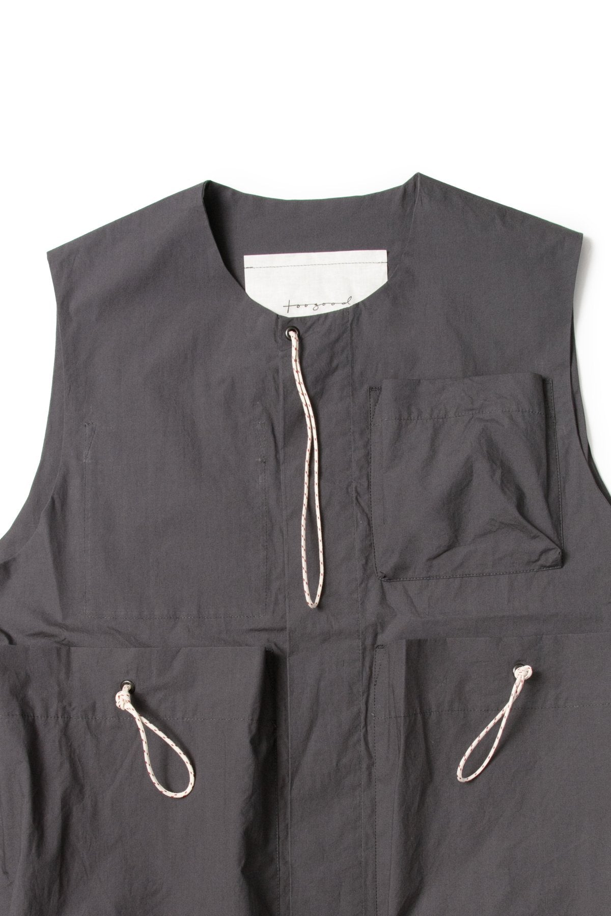 toogood - THE ROPER GILET - PAPERY COTTON - TAR