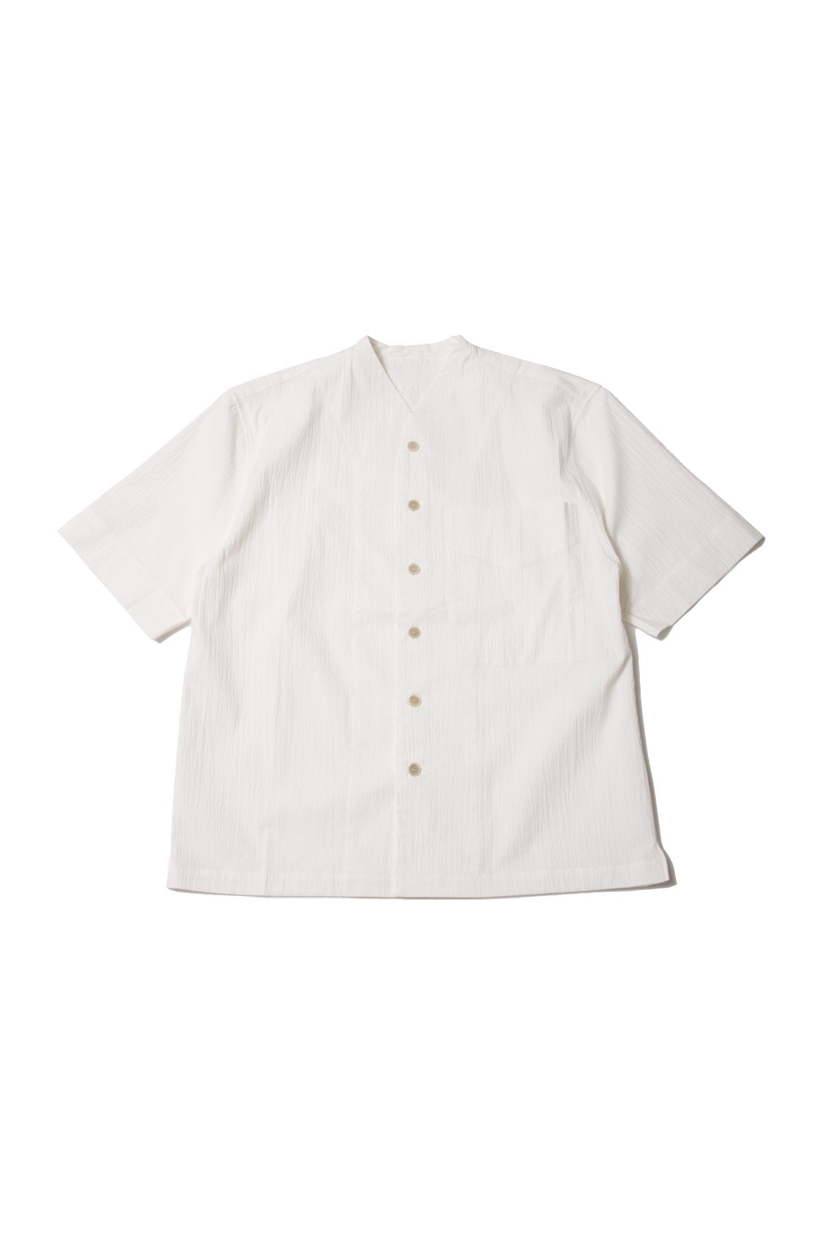 toogood - THE DOCKER SHIRT - CRINKLED COTTON - CHALK