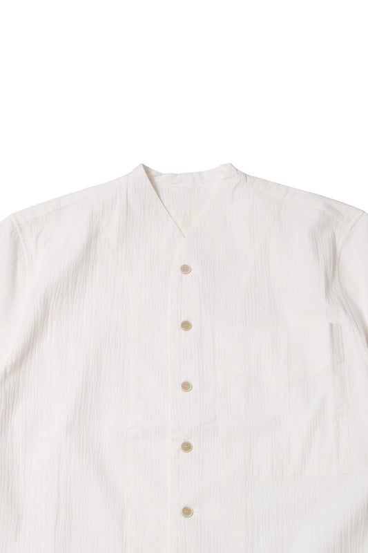 toogood - THE DOCKER SHIRT - CRINKLED COTTON - CHALK