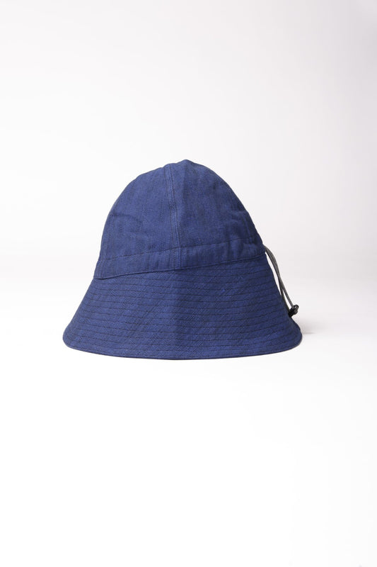 toogood - THE TRAWLERMAN HAT - TEXTURED TWILL - WORK BLUE