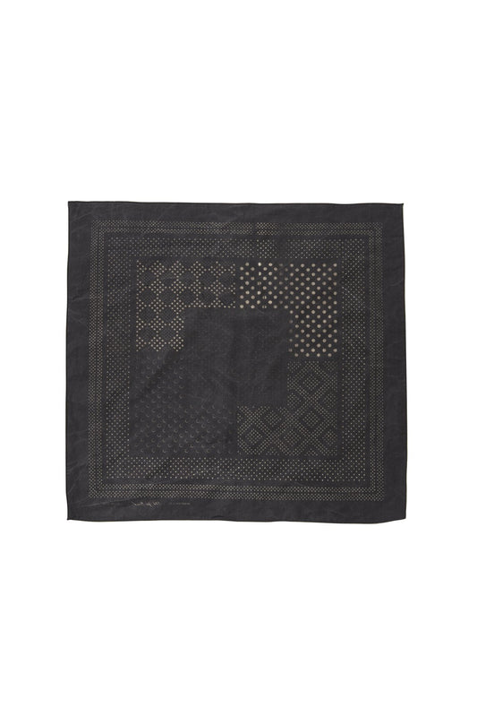 OLD JOE - DISTRESSED CALICO BANDANA - FADE GRAPHITE