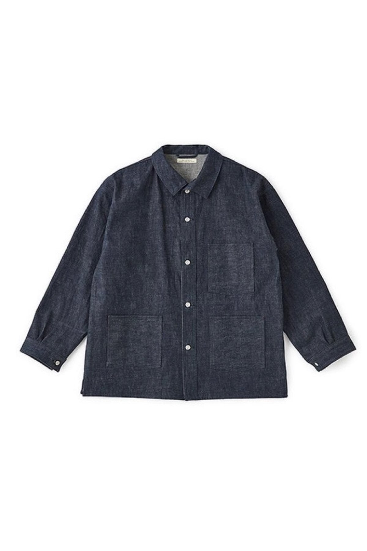 OLD JOE - CAMP COLLAR MOULDER JACKET - INDIGO