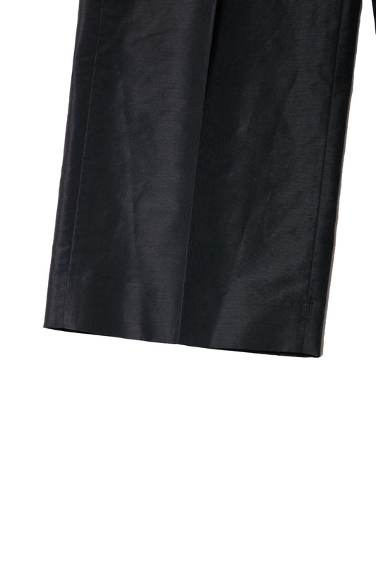 WRYHT - KNOTTED BACK PLEATED TROUSER - BLACK