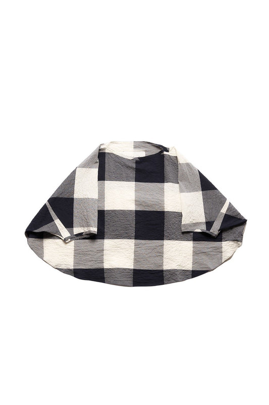 toogood - THE SEAFARER TOP - GIANT GINGHAM - RAW/FLINT