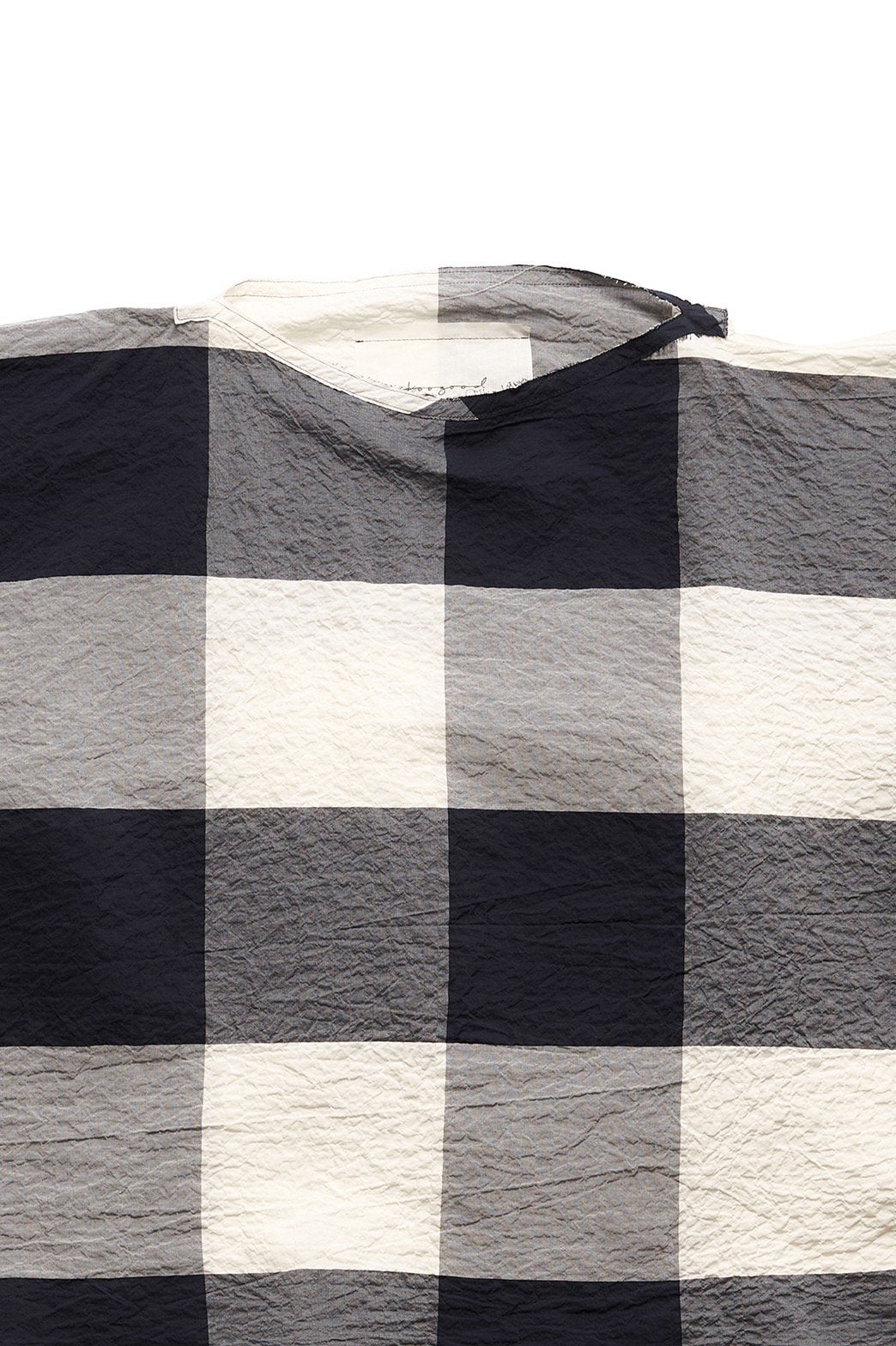 toogood - THE SEAFARER TOP - GIANT GINGHAM - RAW/FLINT