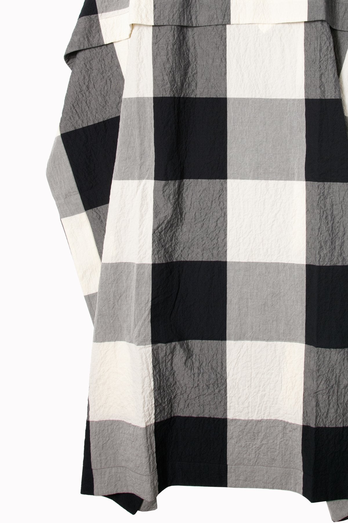 toogood - THE BASKETMAKER DRESS - GIANT GINGHAM - RAW/FLINT