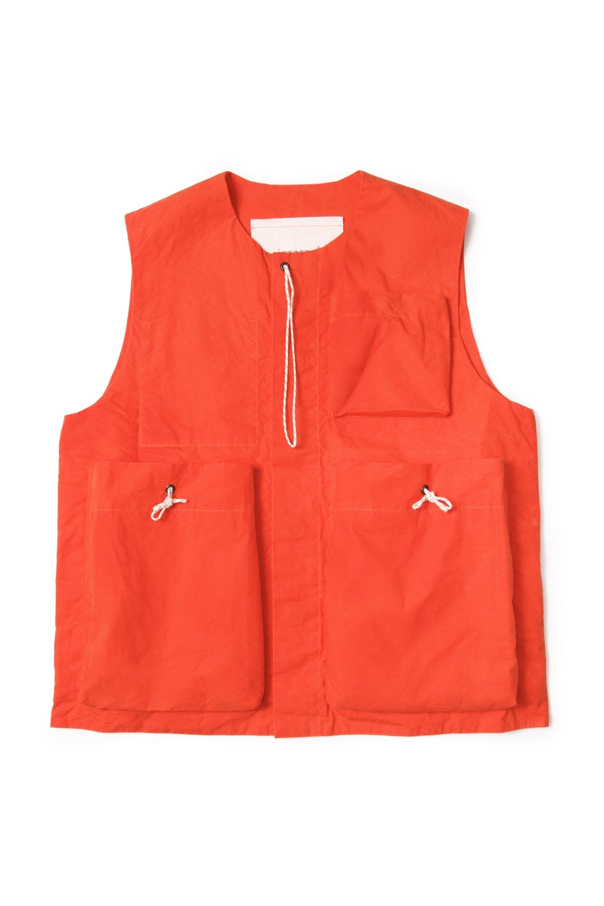 toogood ★★★ - THE ROPER GILET - WAXED COTTON - BUOY ORANGE