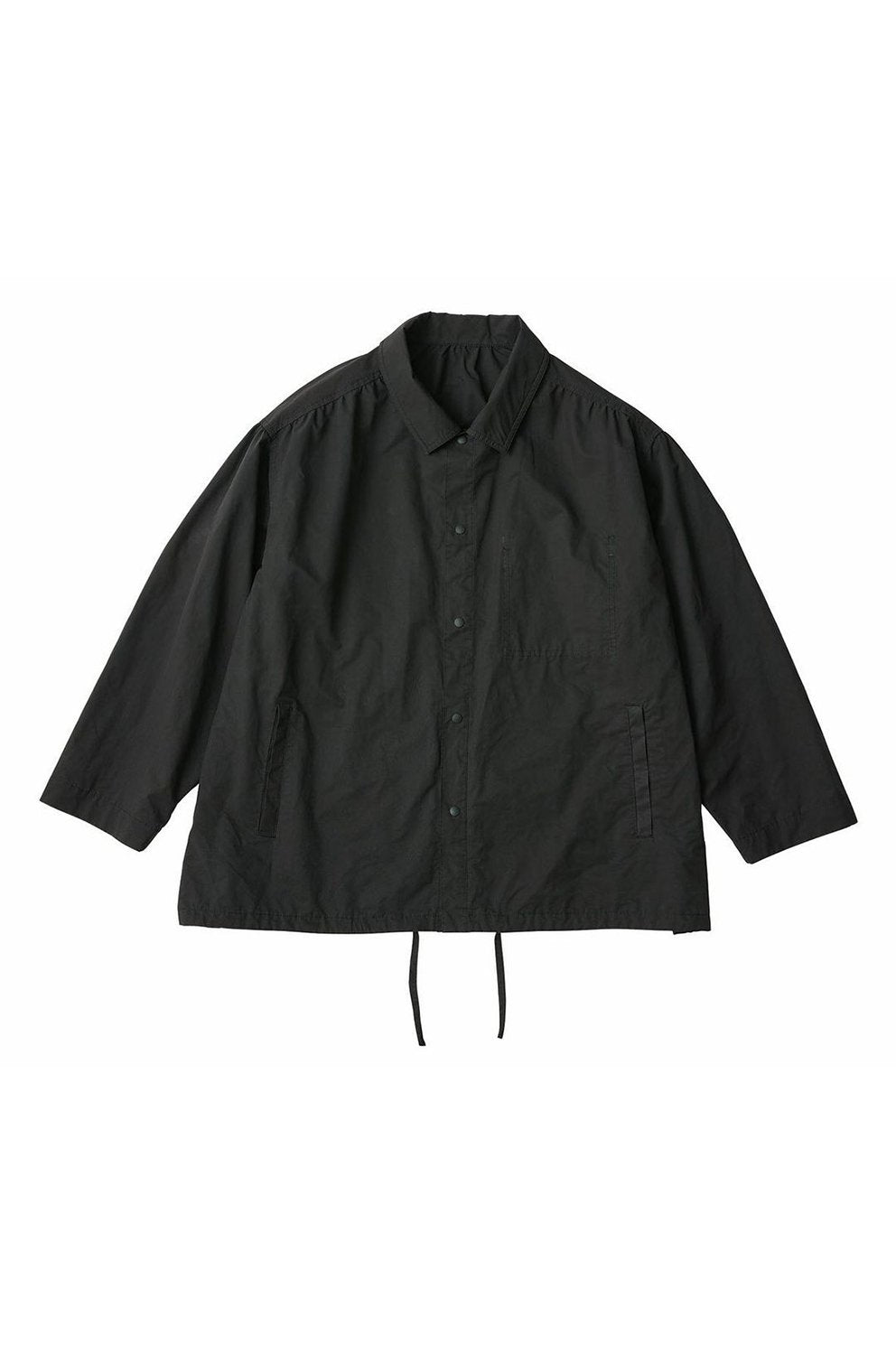 Porter Classic - WEATHER GATHERED JACKET - BLACK