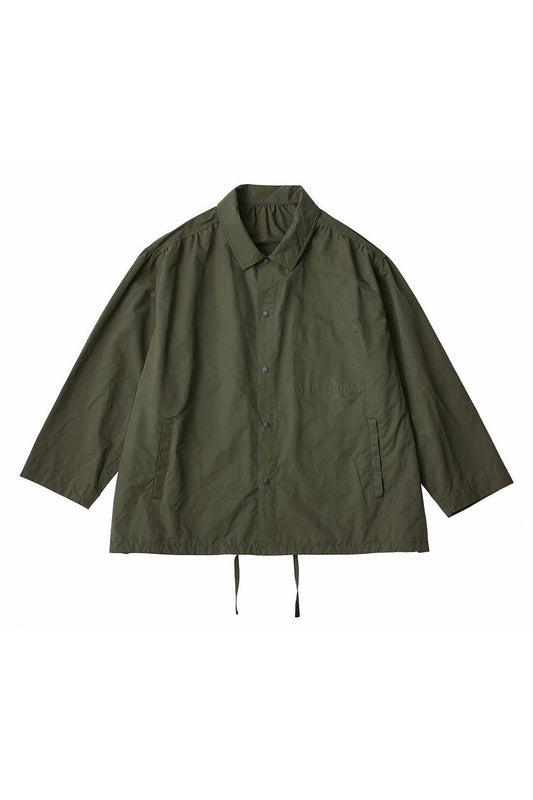 Porter Classic - WEATHER GATHERED JACKET - OLIVE