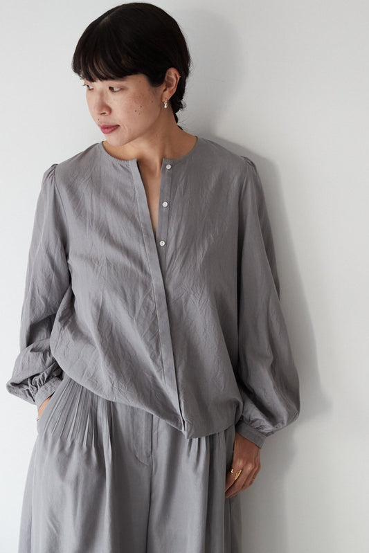 humoresque - PUFFPUFF BLOUSE - MID GRAY