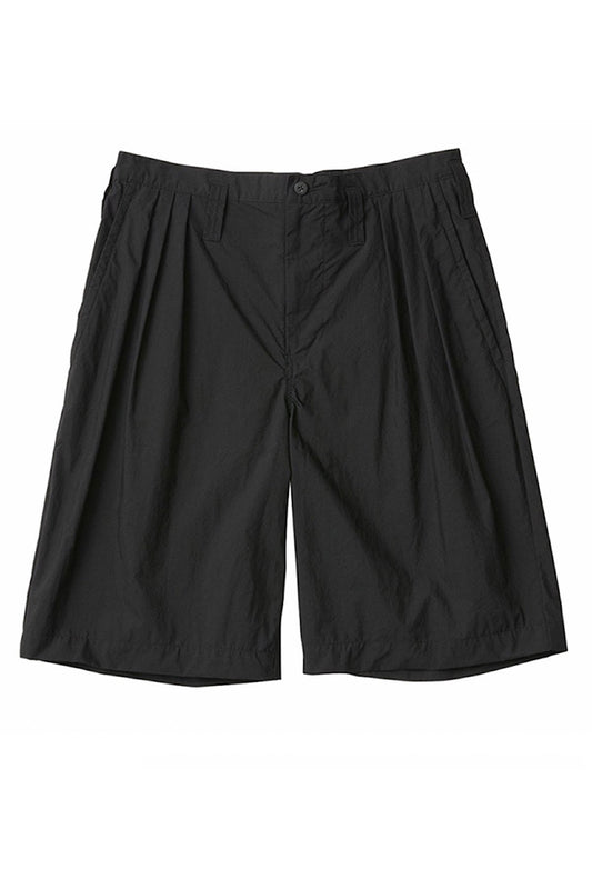 Porter Classic - POPLIN BEBOP SHORTS - BLACK