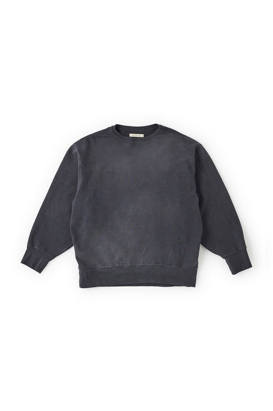 OLD JOE - PATINA COTTON SWEAT CREW-NECK - GRAPHITE