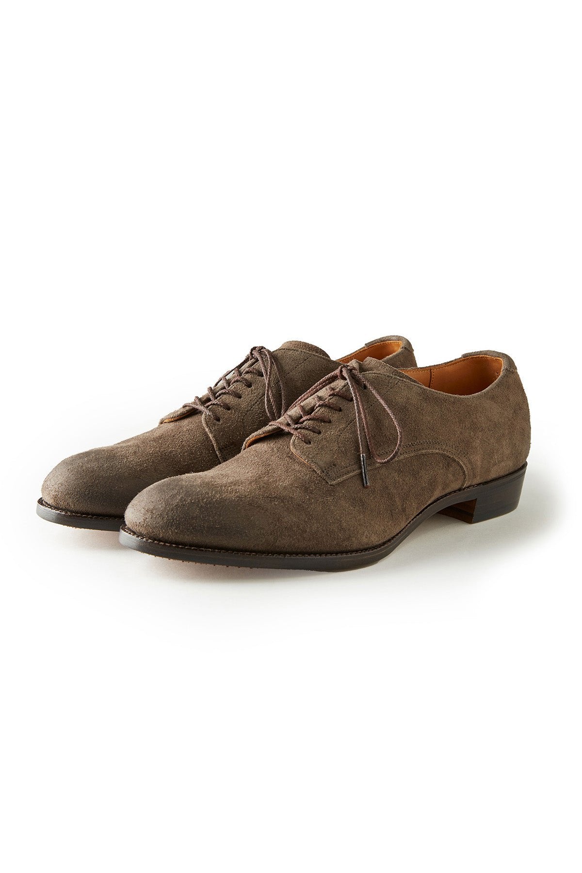 OLD JOE - "The Officer" STUNNING LEATHER OXFORD SHOES -  PEWTER KUDU SUEDE