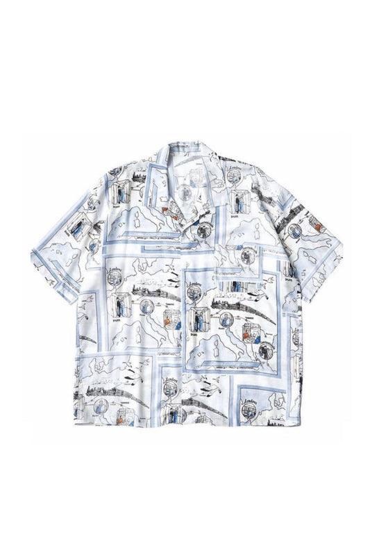 Porter Classic - ALOHA SHIRT TRAIN・「オリエント急行」 - BLUE