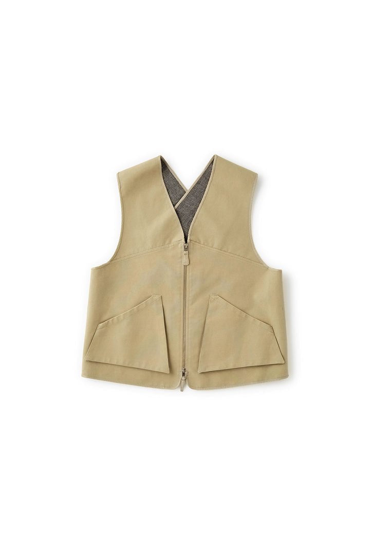 OLD JOE - BONDING DUCK FILED VEST - DUNE