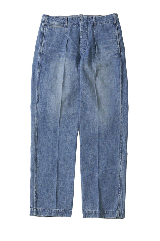 OLD JOE - PLEATED LIBERTY TROUSER - FADE INDIGO