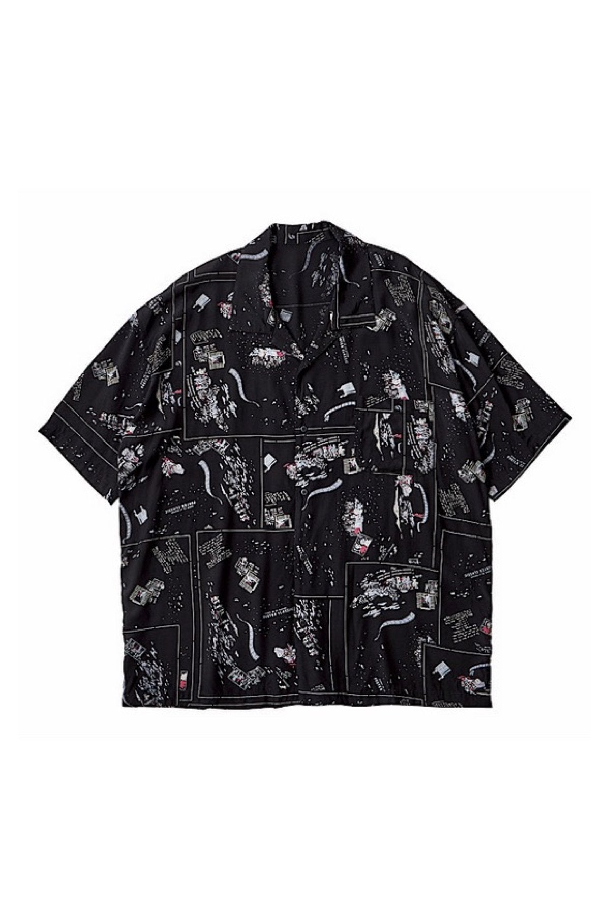 Porter Classic - ALOHA SHIRT FRENCH FILM  - BLACK