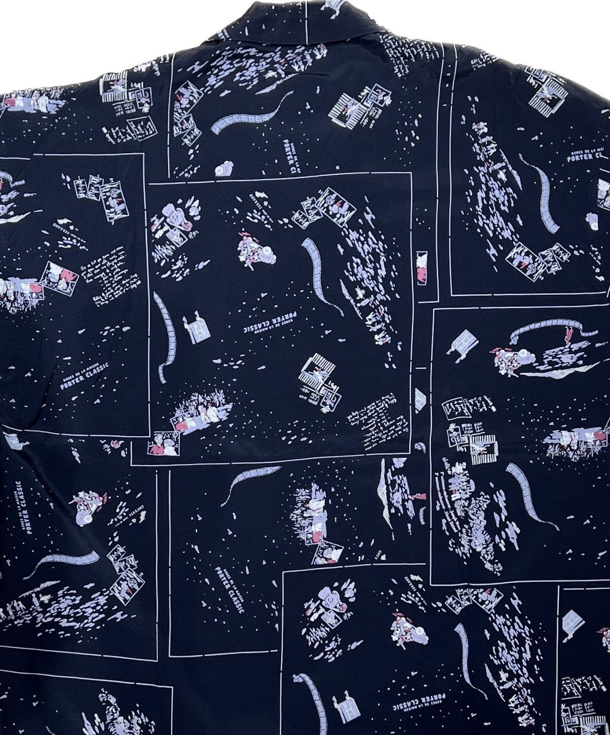 Porter Classic - ALOHA SHIRT FRENCH FILM  - BLACK