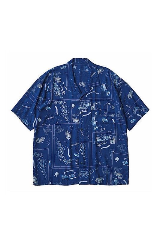 Porter Classic - ALOHA SHIRT FRENCH FILM  - NAVY