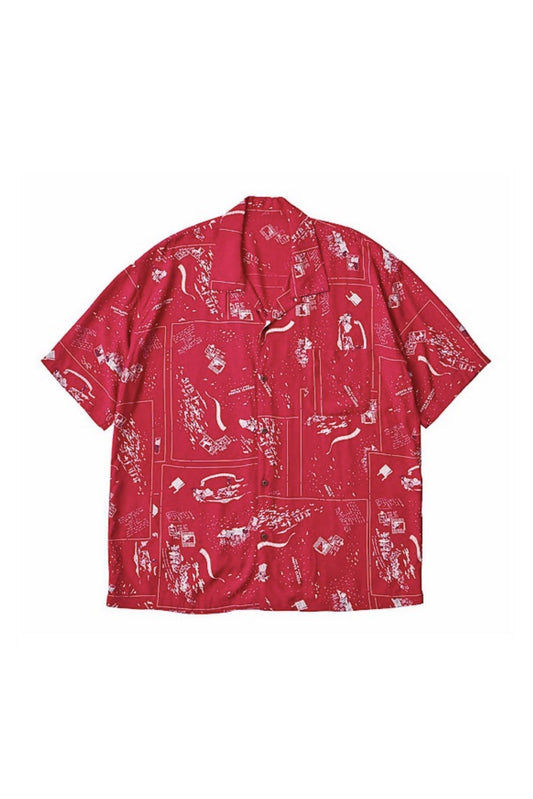 Porter Classic - ALOHA SHIRT FRENCH FILM  - RED